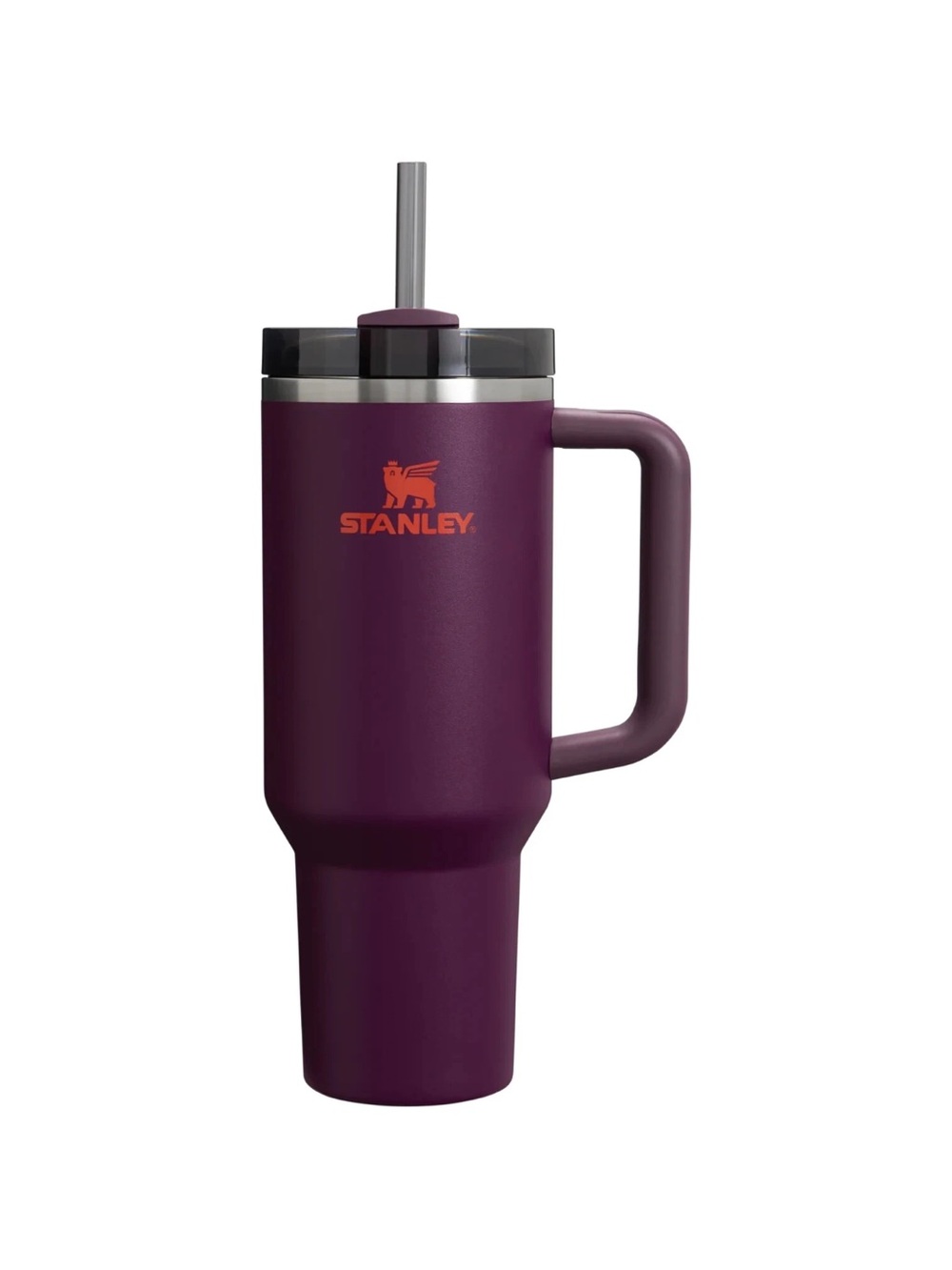 Stanley purple orange Tumbler Cup 40oz Straw Handle cold flowstate - Picture 1 of 3
